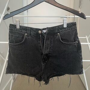 Zara Black Denim Cutoff Shorts